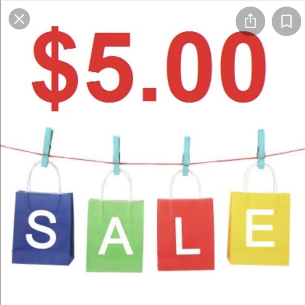 $5 SALE!!!! (Minimum 5 items) Reduced for bundles